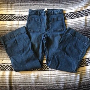 High waisted, sailor jeans